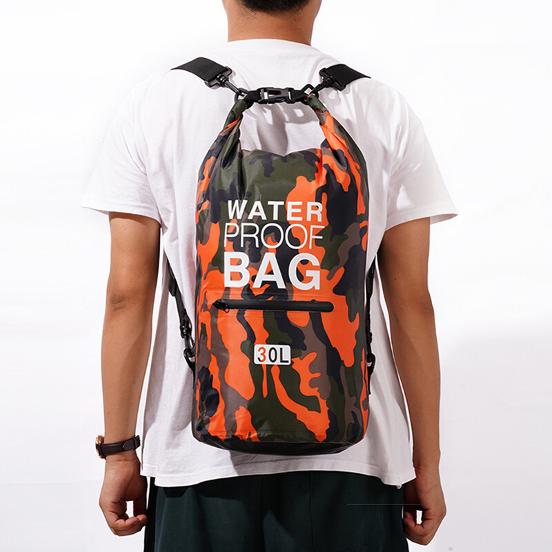 30L 15L ūdensnecaurlaidīgi sausie maisi ar slapjo atdalīšanas kabatas mugursomu smaiļošanai ar laivu peldēšanai āra sporta soma XAZ9