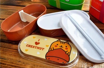 Υψηλής ποιότητας Cartoon Healthy Plastic Bento Box,Φορητό 600ml Lunch Bento Boxes Δοχείο φαγητού Κουτί γεύματος Μαχαιροπήρουνα