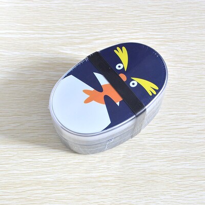 Crtana kutija za ručak 700 ml Zdrava slatka dječja mikrovalna pećnica Dvoslojne kutije za voće Bento Kawaii Posuda za hranu bez BPA