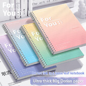 CHEN LIN Little Fresh A5 lahtiste lehtedega märkmiku gradiendiga eemaldatav märkmikuköitja Vooderdatud raamatu spiraalmärkmik koolitarbed