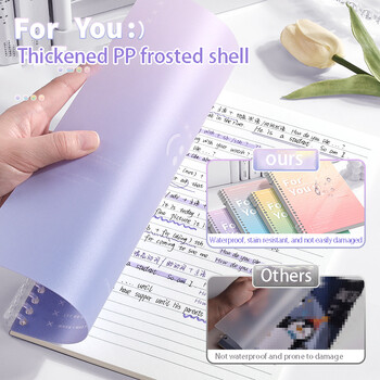 CHEN LIN Little Fresh A5 με χαλαρά φύλλα Gradient Αποσπώμενο Notebook Binder Lined Βιβλίο Spiral Note Σχολικά προμήθειες