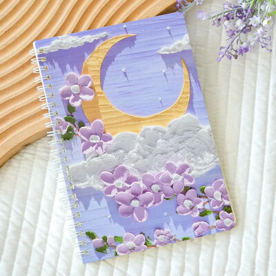 60 lehte A5 õlimaal Märkmikud spiraalvoodriga märkmik Armas multikas Nädalaplaneerija Kirjutamismärkmik Kooli kirjatarbed