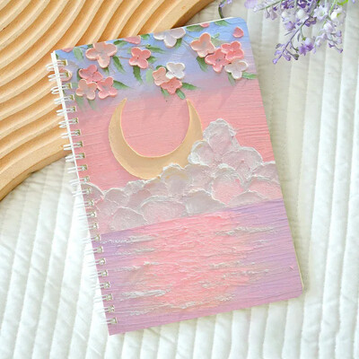 60 lehte A5 õlimaal Märkmikud spiraalvoodriga märkmik Armas multikas Nädalaplaneerija Kirjutamismärkmik Kooli kirjatarbed