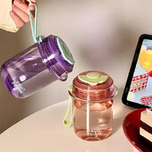 Kawaii mini veepudel Athetic tüdrukutele lastele Korea jääkuum kohvi tee mahla tass koolis lihtne joogipudel BPA-vaba 520 ml