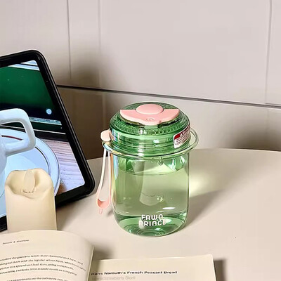 Kawaii mini veepudel Athetic tüdrukutele lastele Korea jääkuum kohvi tee mahla tass koolis lihtne joogipudel BPA-vaba 520 ml