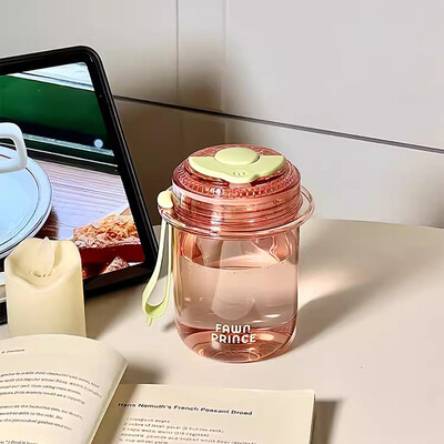 Kawaii mini veepudel Athetic tüdrukutele lastele Korea jääkuum kohvi tee mahla tass koolis lihtne joogipudel BPA-vaba 520 ml