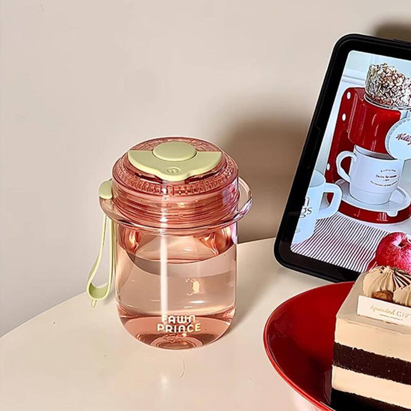 Kawaii mini veepudel Athetic tüdrukutele lastele Korea jääkuum kohvi tee mahla tass koolis lihtne joogipudel BPA-vaba 520 ml