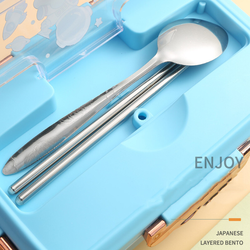 Cutie de prânz drăguță pentru copii, fete, băieți, cu compartimente, cutie de prânz Bento pentru școlari, cutii pentru gustări cu alimente etanșe pentru copii, nou 2024