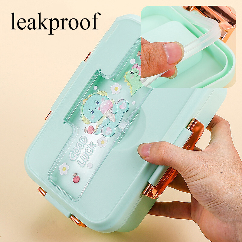 Cutie de prânz drăguță pentru copii, fete, băieți, cu compartimente, cutie de prânz Bento pentru școlari, cutii pentru gustări cu alimente etanșe pentru copii, nou 2024