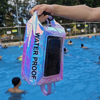 2/5L Dry Bag Colorful PVC Waterproof Bags For Trekking Drifting Rafting Surfing kayak Outdoor Sports Bags Swimming Equipment