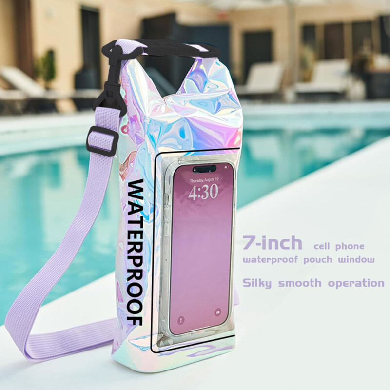 Geantă uscată de 2/5L, saci colorați din PVC, impermeabile, pentru drumeții în derivă, rafting, surfing, caiac, genți pentru sport în aer liber, echipament de înot