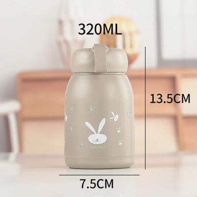 300 ml-es szigetelt vákuum vizes palack rozsdamentes acél hőcsésze gyerekeknek iskolás gyerekeknek hőcsésze rajzfilm pohárpalack