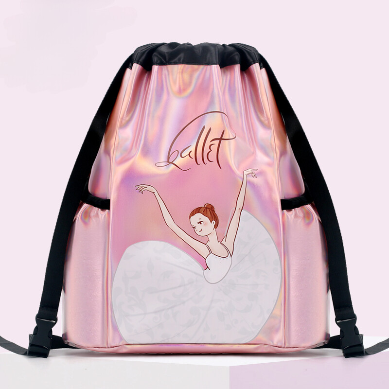 Laserski sjajne baletne plesne torbe za djevojčice Dječja ruksak za vježbanje na rame Dječja džepna torbica za plesne balerine Paket