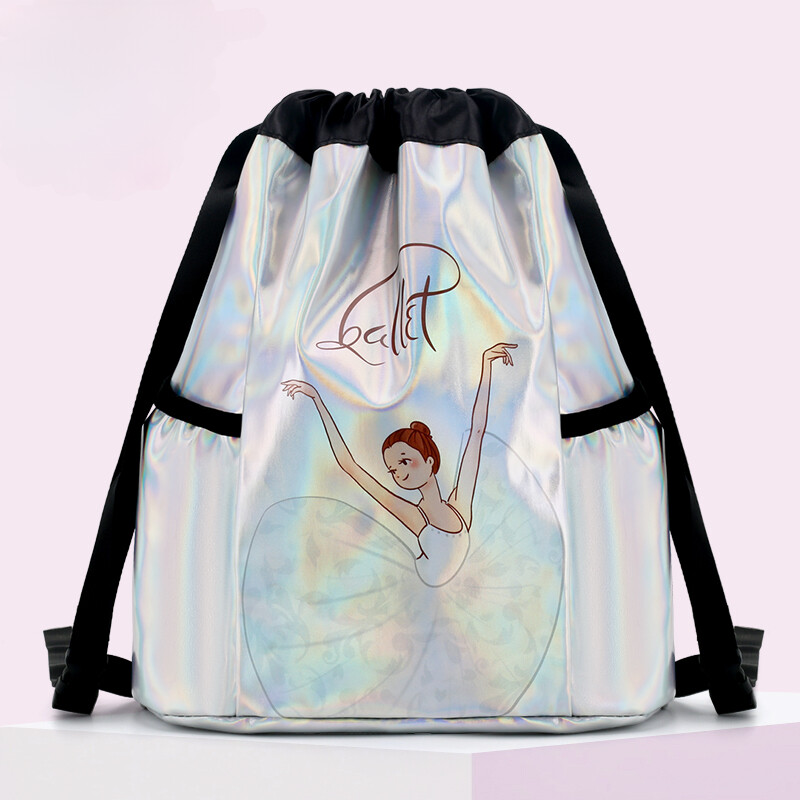 Laserski sjajne baletne plesne torbe za djevojčice Dječja ruksak za vježbanje na rame Dječja džepna torbica za plesne balerine Paket