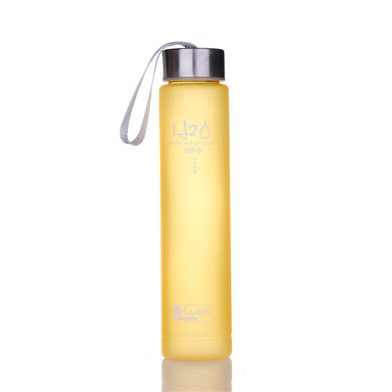 Műanyag vizes palack iváshoz Hordozható sporttea kávéscsésze konyhai eszközök gyerekeknek iskolai vizesüveg átlátszó 280ml