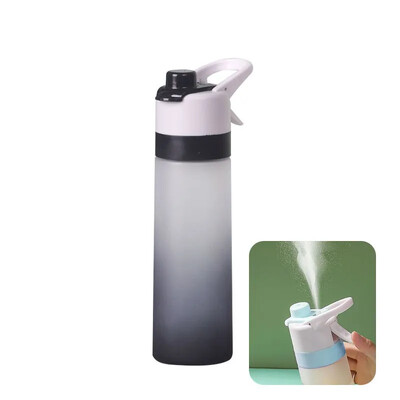 Sticlă de apă de vară pentru sport în aer liber, ceașcă de fitness, sticlă cu pulverizare de capacitate mare, băuturi fără BPA, bot portabil de călătorie
