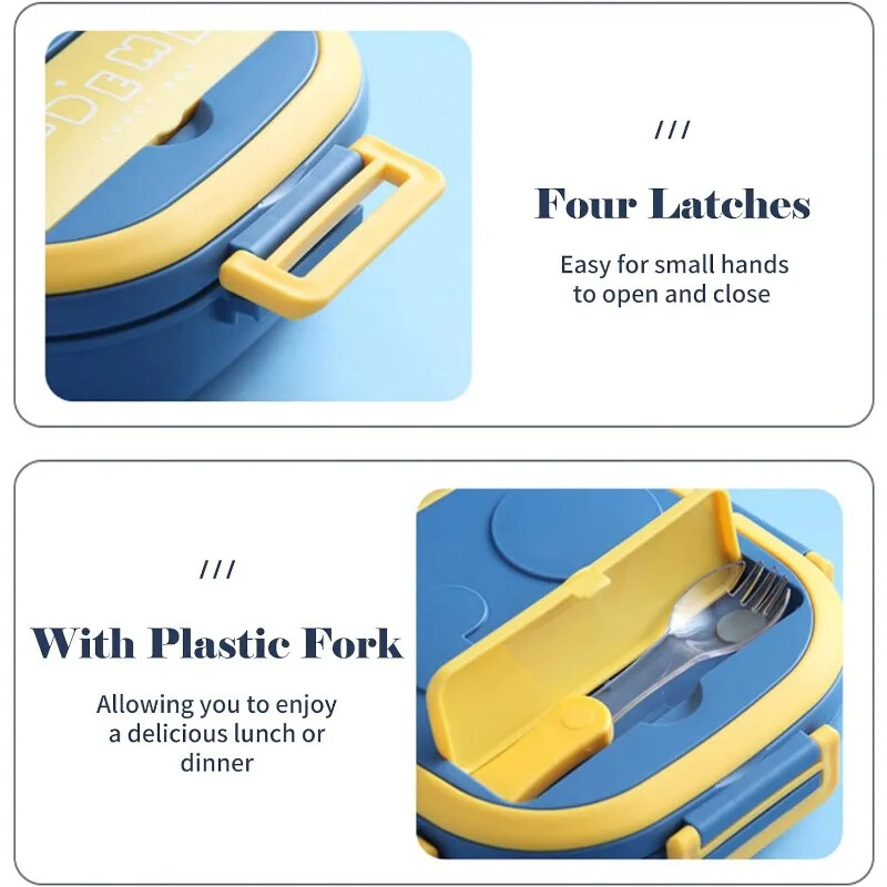 Väljasõidulauanõud 304 kaasaskantavad roostevabast terasest lõunasöögikarbid, beebilapsed, üliõpilased õues telkimispikniku toidukonteiner Bento kast