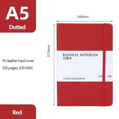 Caiet A5 Jurnal clasic Hârtie punctată Coperta rigidă 100 GSM 192 pagini Planificator Jurnal Bujo Papetarie