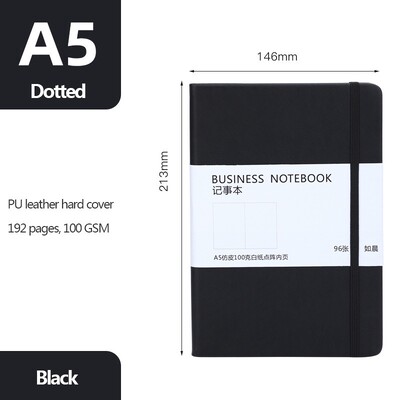 Caiet A5 Jurnal clasic Hârtie punctată Coperta rigidă 100 GSM 192 pagini Planificator Jurnal Bujo Papetarie