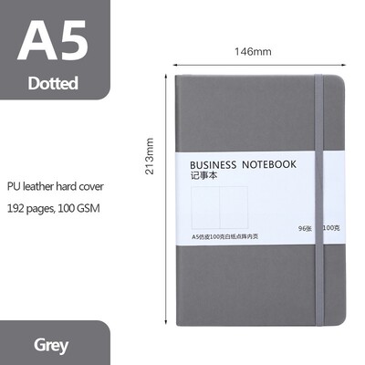 Caiet A5 Jurnal clasic Hârtie punctată Coperta rigidă 100 GSM 192 pagini Planificator Jurnal Bujo Papetarie