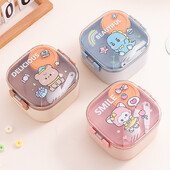 820ml Cartoon Stainless Steel 304 Lunch Box With Spoon Portable Kids Bento Box Μαθητικό Σχολικό Δοχείο