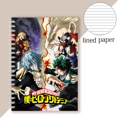 A5 Cuadernos Anime märkmik Dabi My Hero Academia Boku No Hero Caderno Libreta visandiraamat Erying Eri Deku Toga Shigaraki Agenda
