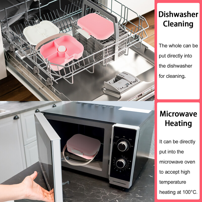 1300 ml suure mahutavusega Bento kast 5 kambriga suletud lekkekindel söögikarp Mikrolaineahjus nõudepesumasinas ohutu kaasaskantav toidukonteiner