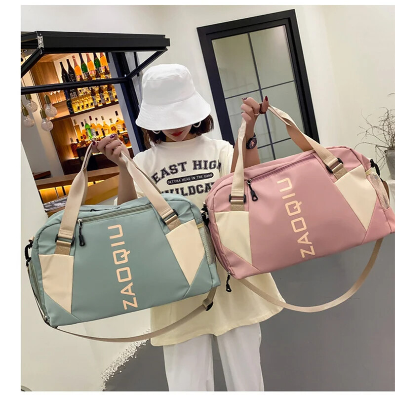 Geantă de sport pentru gimnastică, ambalaj uscat, umed, genți de yoga pentru femei, genți de umăr pentru antrenament fitness, pantofi, buzunar, bagaje, geantă de mână