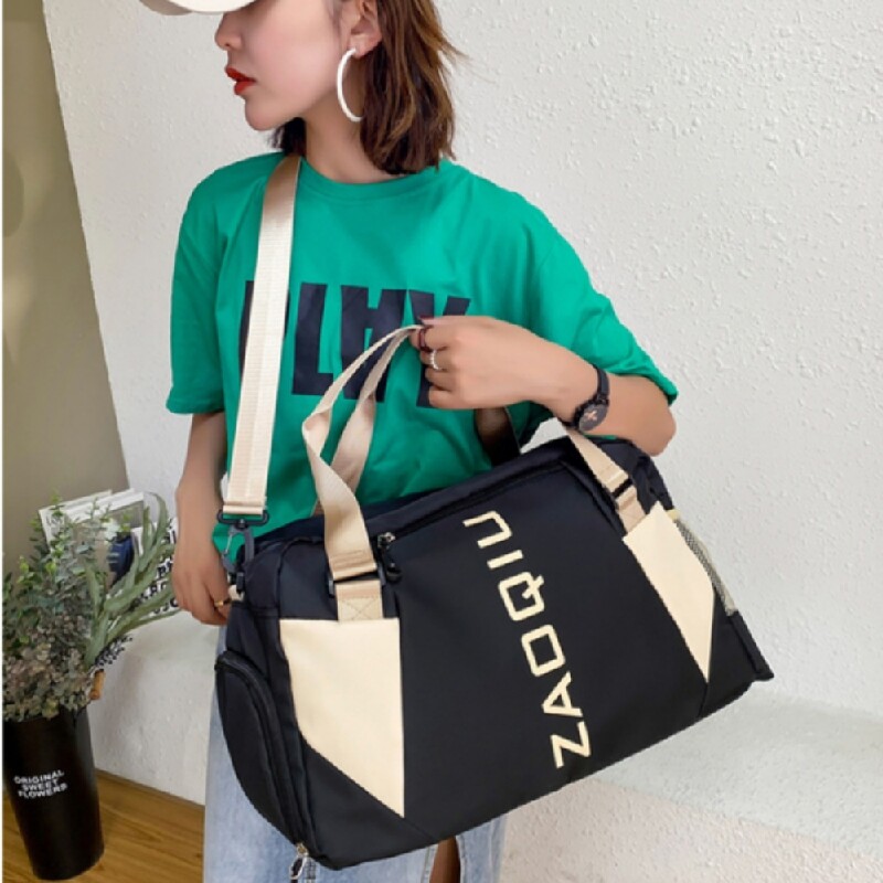 Geantă de sport pentru gimnastică, ambalaj uscat, umed, genți de yoga pentru femei, genți de umăr pentru antrenament fitness, pantofi, buzunar, bagaje, geantă de mână