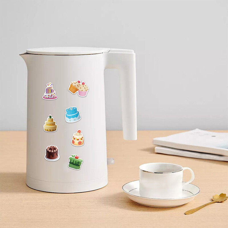 Анимационни стикери за торта за рожден ден за лексикони за куфари, ретро занаятчийски материали, канцеларски материали, 3D, 50 бр.