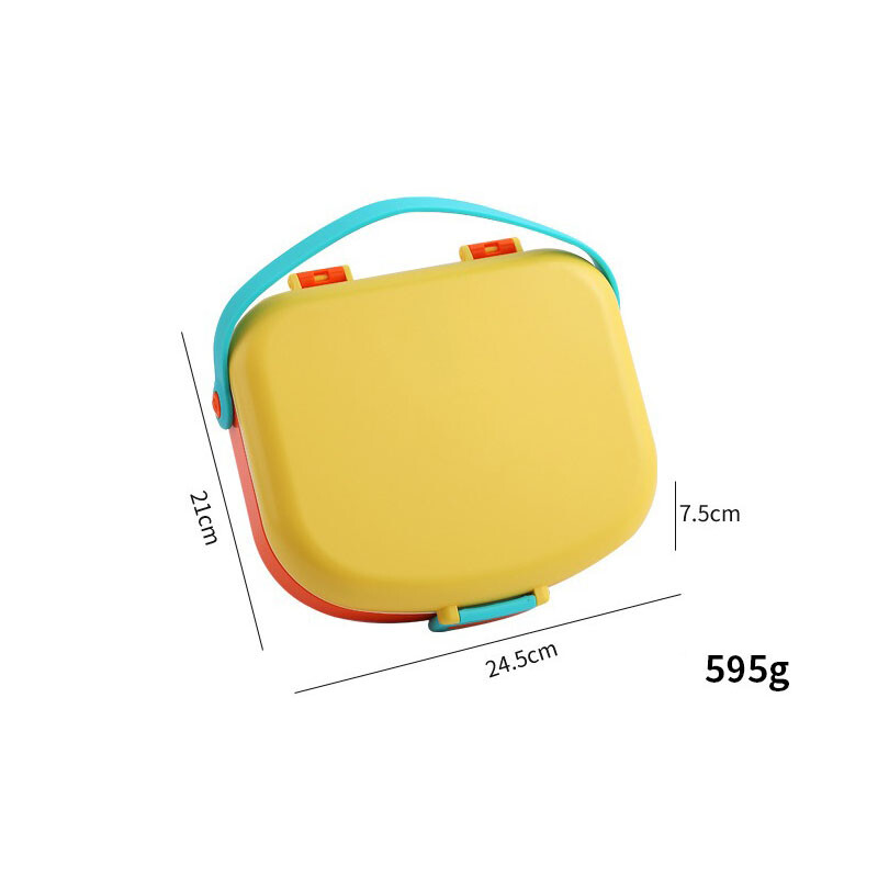 Kaasaskantav Bento kahvli ja lusikaga söögikarbiga, lekkekindel plastikust toidukonteiner, välikämpingu laste lõunakarp, koolilapsed