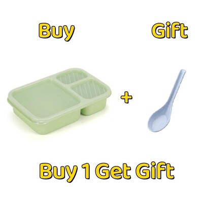 Cutie de prânz pentru cuptor cu microunde, paie de grâu, vesela, container de depozitare a alimentelor, pentru copii, copii, birou, școală, cutie portabilă bento, sac de prânz