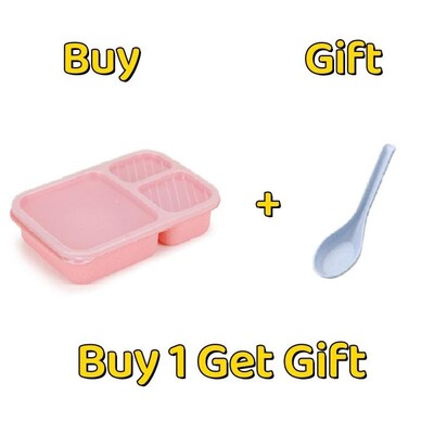 Cutie de prânz pentru cuptor cu microunde, paie de grâu, vesela, container de depozitare a alimentelor, pentru copii, copii, birou, școală, cutie portabilă bento, sac de prânz