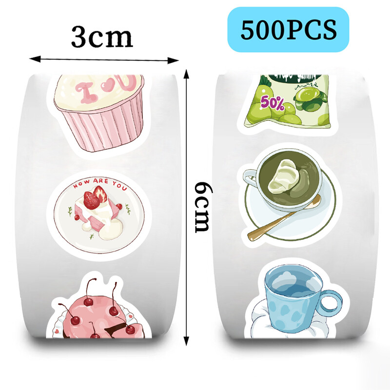 500 de bucăți autocolante de reacție de sărare pentru alimente Etichete de sigiliu pentru cadou pentru afaceri mici Pachet de autocolante pentru recompensă pentru copii