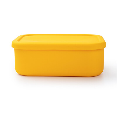 Cutie Bento portabilă din silicon pentru prânz pentru copii, dreptunghi, recipient reutilizabil pentru depozitarea alimentelor, pentru picnic, accesorii de bucătărie