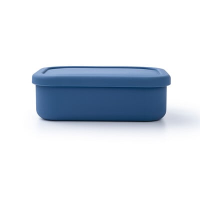 Cutie Bento portabilă din silicon pentru prânz pentru copii, dreptunghi, recipient reutilizabil pentru depozitarea alimentelor, pentru picnic, accesorii de bucătărie