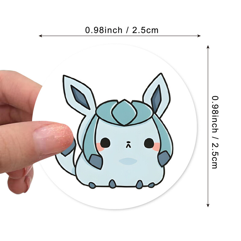 500 buc/rola Autocolante Pokemoni de desene animate Kawaii Anime Eevee Diy Pvc Decalcomanii pentru laptop Decorare Stiker Copii Recompensa Jucărie Cadou pentru fete