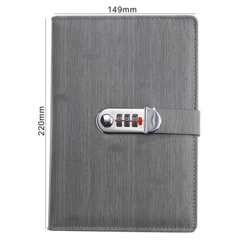 Нова A5 ретро книга с пароли с Lock Diary Book Студентски бележник Notebook подпарола Lock Notebook