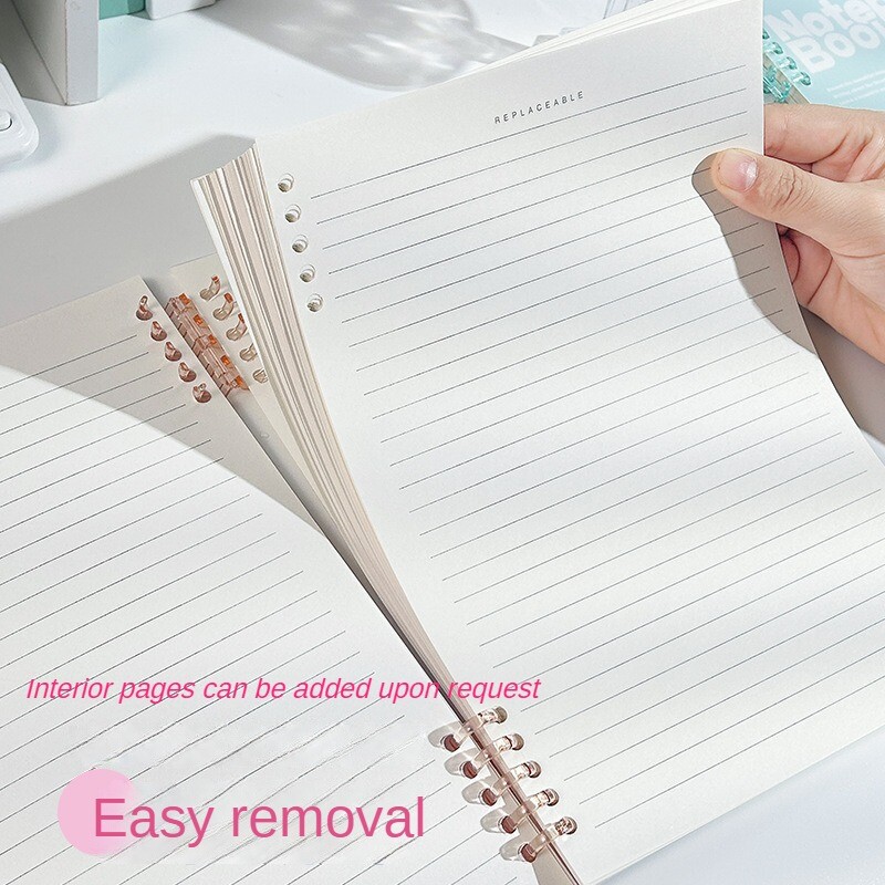 Labava spiralna bilježnica, odvojiva A5 bilježnica na zavojnicu, zgodna jednostavna studentska bilježnica, slatke bilježnice za djevojčice na veliko