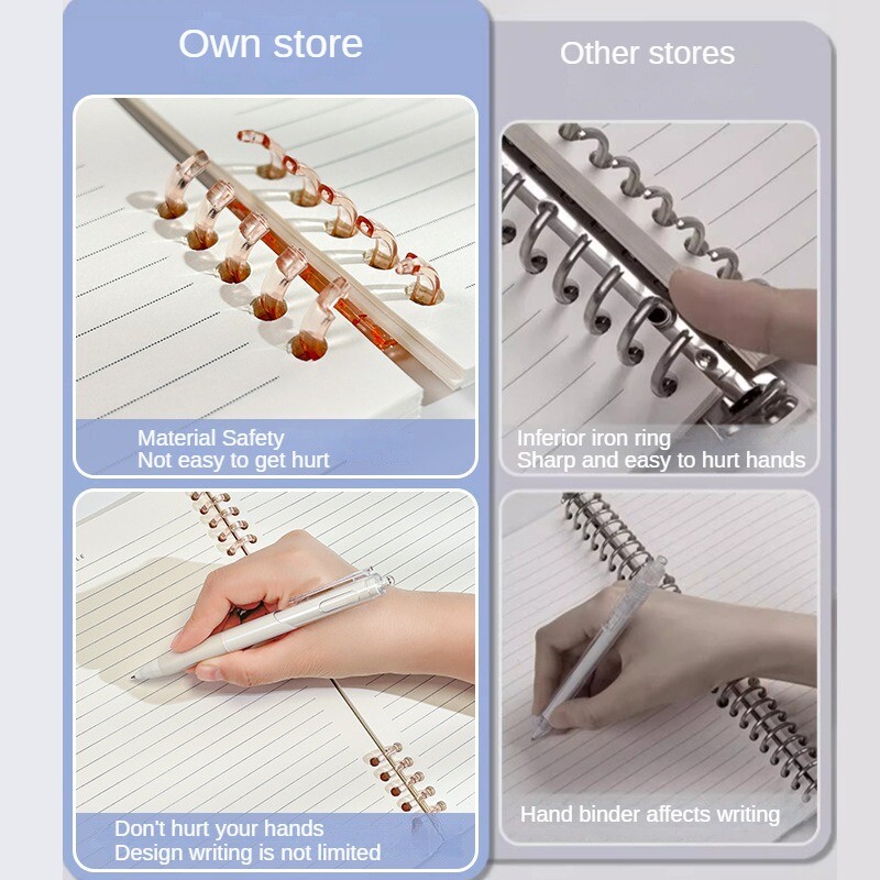 Labava spiralna bilježnica, odvojiva A5 bilježnica na zavojnicu, zgodna jednostavna studentska bilježnica, slatke bilježnice za djevojčice na veliko