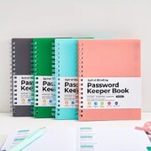 MINI Spiral Password Keeper Book Notepad Сигурни и организирани тетрадки Бележник Дневник Подложки за писане Офис Училищни пособия