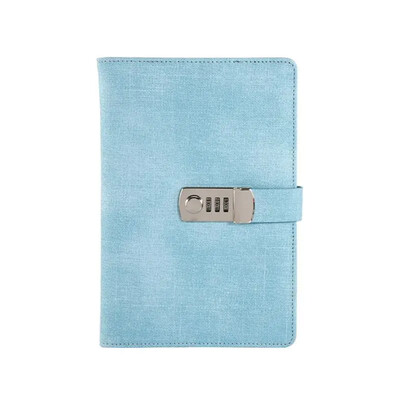 Uus A5 retro parooliraamat koos Lock Diary Book Õpilase märkmiku märkmiku alamparooliga Lukusta märkmik