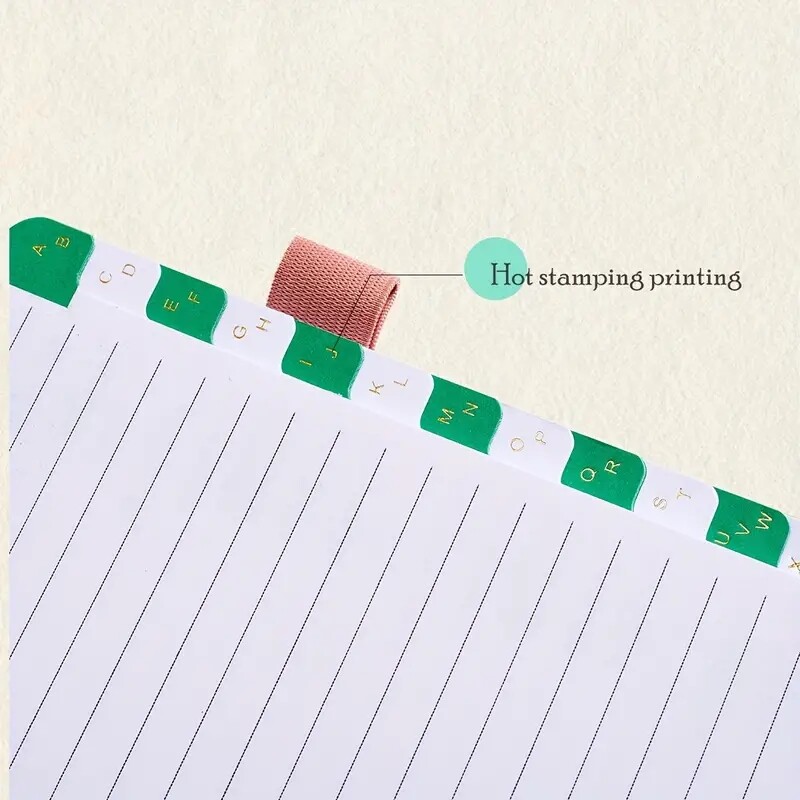 Bilježnica s PU omotom A6 Knjiga s lozinkama s abecednim karticama Notepad Bilježnice Podlošci Uredski školski pribor