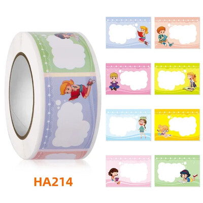 350 tk/rull DIY käsitsi kirjutatud isekleepuvad nimekleebised armas multikas lasteaiaõpilaste raamat tühi ümbrik Pitseri etikettide kleebis