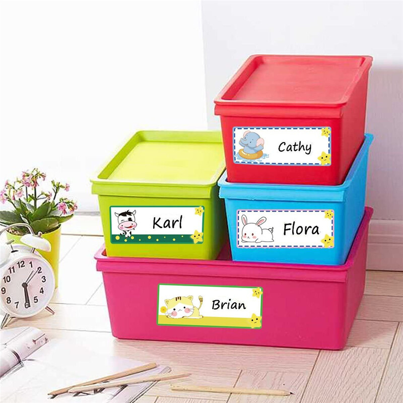 300 tk armsa multifilmi nimekleebised Kleebitav silt Liigitusmärk Tühjaks Sildid Kooliõpetaja preemia Lapse kirjatarvete kleebis