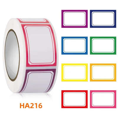 350 buc/rola, autocolante auto-adezive, scrise de mână, pentru elevi de grădiniță, cartea plic goală, etichete autocolante