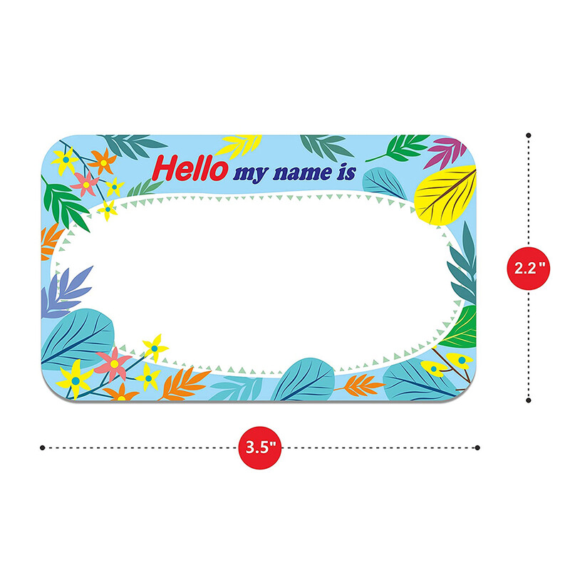 Uued 150 tk/rulli nimekleebised 6 kujundusega värvilised taimemustrilised pitseerimissildid õpilastele lastele nimesildid kontoritarbed