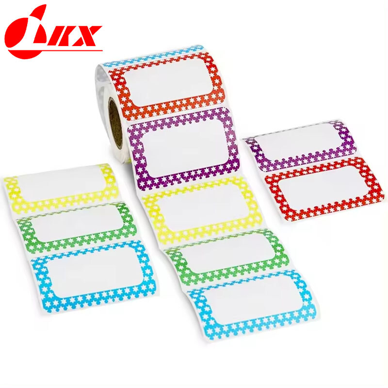 LKX 400TK Värvilised tähed Isekleepuvad Erinevad kleebised Eemaldatavad etikettkleebised Nimesilt Pudel Fail Dokument Koolitarbed