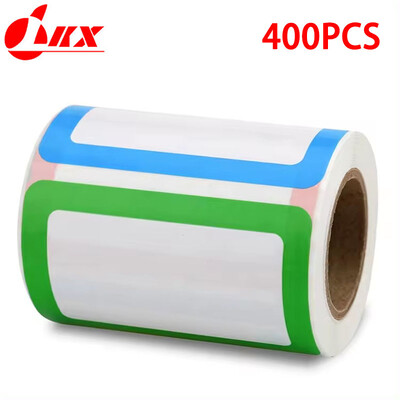 LKX 400tk värviline tühi käsitsi kirjutatud nimekleebised sildid Laste kooliõpetajate pakkumine kirjatarvete kleebis veepudeli laud