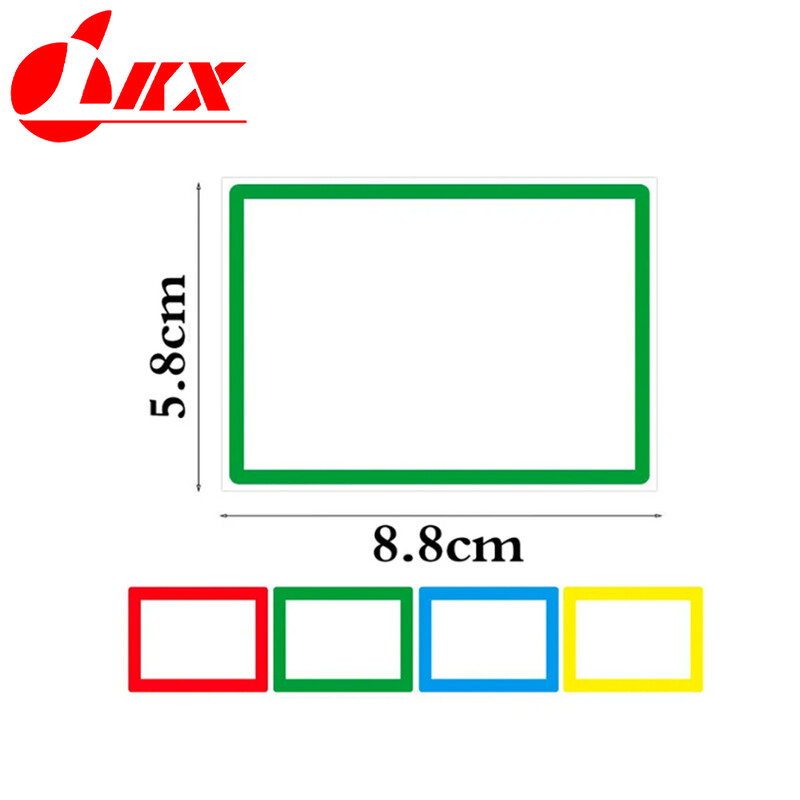 LKX 400tk värviline tühi käsitsi kirjutatud nimekleebised sildid Laste kooliõpetajate pakkumine kirjatarvete kleebis veepudeli laud